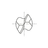 8% COBALT (M42) Plain Shank E2013 & HSS (M2) Plain Shank E1013 Series, HSS Co8 & HSS, 2 Flute Miniature Regular Length Ball Nose Double COBALT & HSS End Mills 1/16~3/16