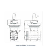 90-BT50 Standard Type 90° Angle Head