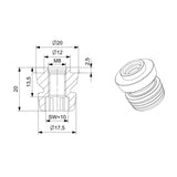 90 Standard Pull Nail BZ300-WA-M8-090 BZ300-WB-M8-090 - Big-tools Industrial Supply Tools for Metal Cutting