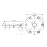 90 Wedge Zero Point BZ100-AWF-090 BZ100-AWT-090 - Big-tools Industrial Supply Tools for Metal Cutting