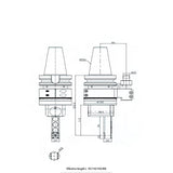 AGH 90-D4-100 Mini micro hole 90° straight Angle head