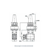 AGH 90-ER40 Output Type 90° Angle Head