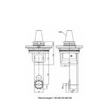 AGH90-F80-180L Offset Type F80D/FMB22 Angle Head