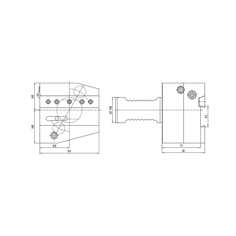 ALARU Cuting Off Tool Holder, Coolant  ALARUA-2526 - Makotools Industrial Supply Tools for Metal Cutting
