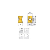 ANHX 16 R-MR Double sided ground inserts with 4 helical positive cutting edges for 90° shouldering - Big-tools Industrial Supply Tools for Metal Cutting