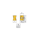 ANMX 11/16 R-M Double sided inserts with 4 helical positive cutting edges for general machining and 90° shoulders - Big-tools Industrial Supply Tools for Metal Cutting
