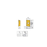 APCT 09T3 PER-AL High positive ground inserts with 2 cutting edges & polished top for machining of aluminum & non-ferrous materials in 90° shoulders - Big-tools Industrial Supply Tools for Metal Cutting