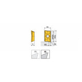 APCT 1204 R-AL High positive ground inserts with various corner radii & 2 cutting edges & polished top for machining of aluminum & non-ferrous materials in 90° shoulders - Big-tools Industrial Supply Tools for Metal Cutting
