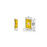 APCT 1705 PER-SAL Positive chip splitter APCT 17 inserts with sharp helical cutting edges for aluminum machining in 90° shoulders - Big-tools Industrial Supply Tools for Metal Cutting
