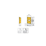 APCT 1705 R/PER-AL Positive ground & polished AP 17 inserts with sharp helical cutting edges for aluminum & non-ferrous materials machining in 90° shoulders - Big-tools Industrial Supply Tools for Metal Cutting