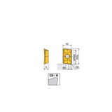 APKT 09T3 PER-M  Positive inserts with ground wiper for better surface finish and two high positive helical cutting edges of APKT 09 in 90° shoulders - Big-tools Industrial Supply Tools for Metal Cutting