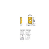 APKT 1204 PER-EL Super positive inserts for stainless steels and super alloys with 2 cutting edges of APKT 12 for 90° shoulders - Big-tools Industrial Supply Tools for Metal Cutting