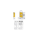 APKT 1705 PER-EML High positive inserts with two helical cutting edges for 90° shoulders & general machining - Big-tools Industrial Supply Tools for Metal Cutting