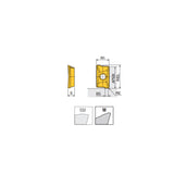 APKT 1705 R-M Various corner radii inserts of APKT 17 with two helical cutting edges for general machining in 90° shoulders - Big-tools Industrial Supply Tools for Metal Cutting