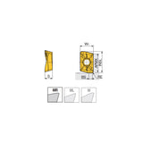 APKT 190712R-MR Strong high positive inserts with two helical cutting edges for heavy and general milling - Big-tools Industrial Supply Tools for Metal Cutting