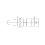 APU Drill Chuck Holder BT30/40/50-APU08-80~16-115 - Makotools Industrial Supply Tools for Metal Cutting