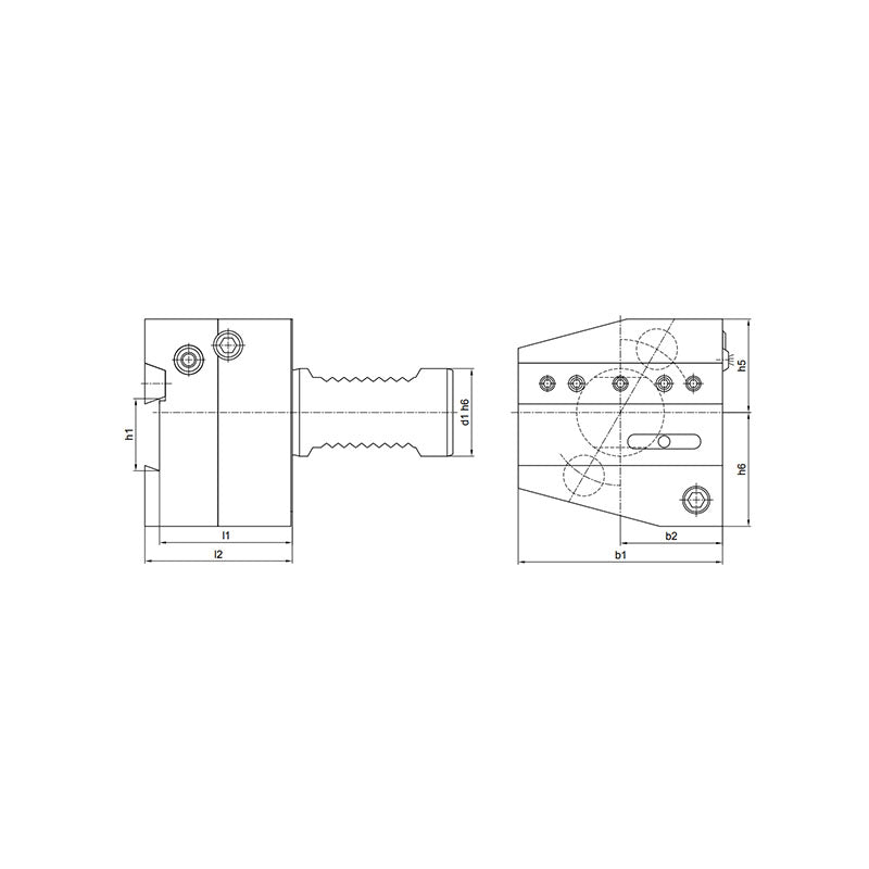 ARALU Cuting Off Tool Holder, Coolant ARALUA-2526 - Makotools Industrial Supply Tools for Metal Cutting