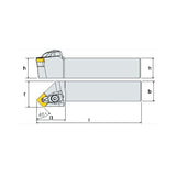 ASSN R/L Turning tool holder A A - Makotools Industrial Supply Tools for Metal Cutting