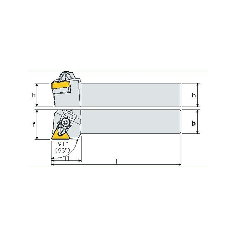 ATGN R/L Turning tool holder A A - Makotools Industrial Supply Tools for Metal Cutting