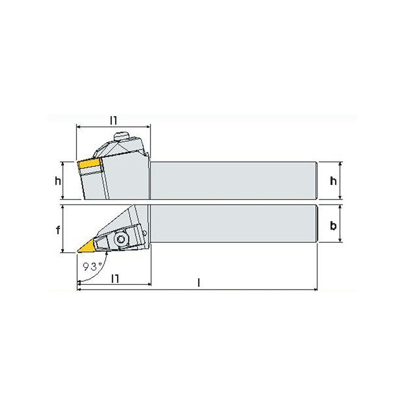 AVJN R/L Turning tool holder A A - Makotools Industrial Supply Tools for Metal Cutting