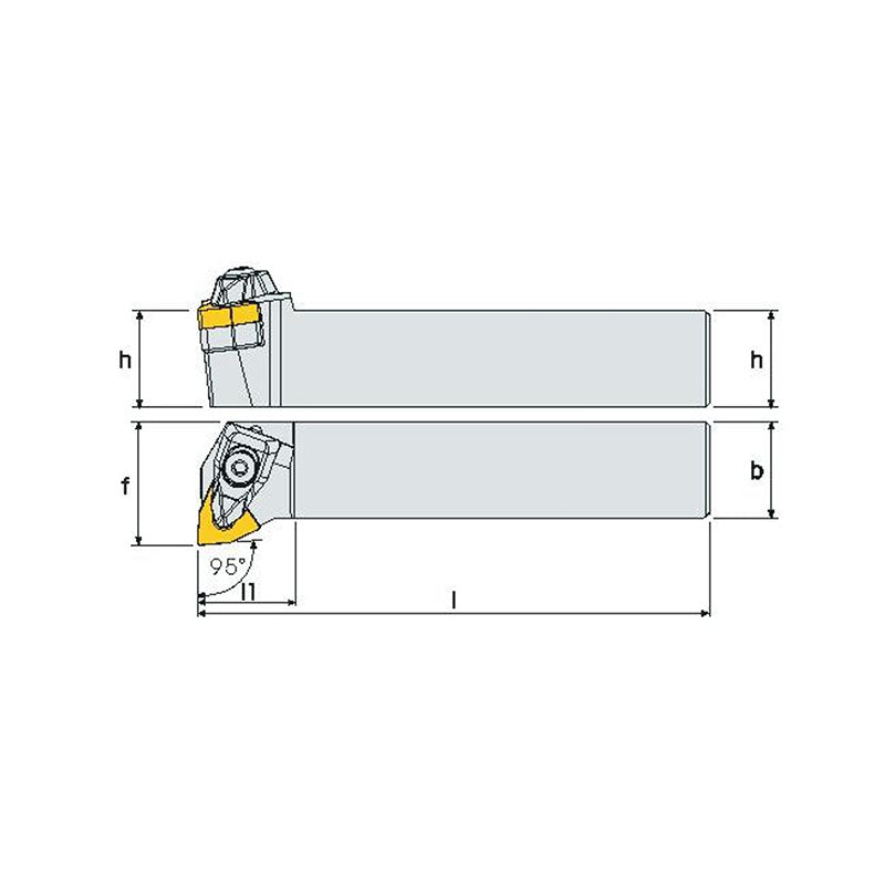 AWLN R/L Turning tool holder A A - Makotools Industrial Supply Tools for Metal Cutting