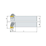 AWLN R/L Turning tool holder A A - Makotools Industrial Supply Tools for Metal Cutting