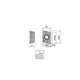 AXCT 0602-L High positive ground inserts with two helical cutting edges in smooth cutting & low cutting force for miniature tools of Swiss automatic lathe - Big-tools Industrial Supply Tools for Metal Cutting