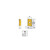 AXMT 0602 R-EM Various corner radii inserts with two helical cutting edges of AXMT 06 for 90° shoulders and general machining of small parts - Big-tools Industrial Supply Tools for Metal Cutting