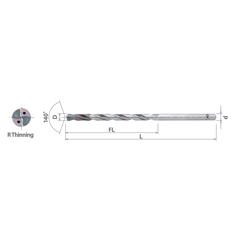 Advanced Performance Coolant-Through Carbide Drills ADO-10D D9.525 -14.288 - Big-tools Industrial Supply Tools for Metal Cutting