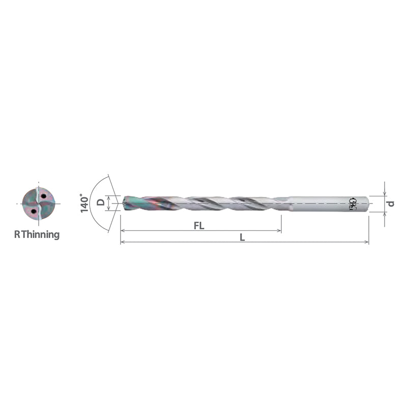 Advanced Performance Coolant-Through Carbide Drills ADO-8D D9.300-15.875 - Big-tools Industrial Supply Tools for Metal Cutting