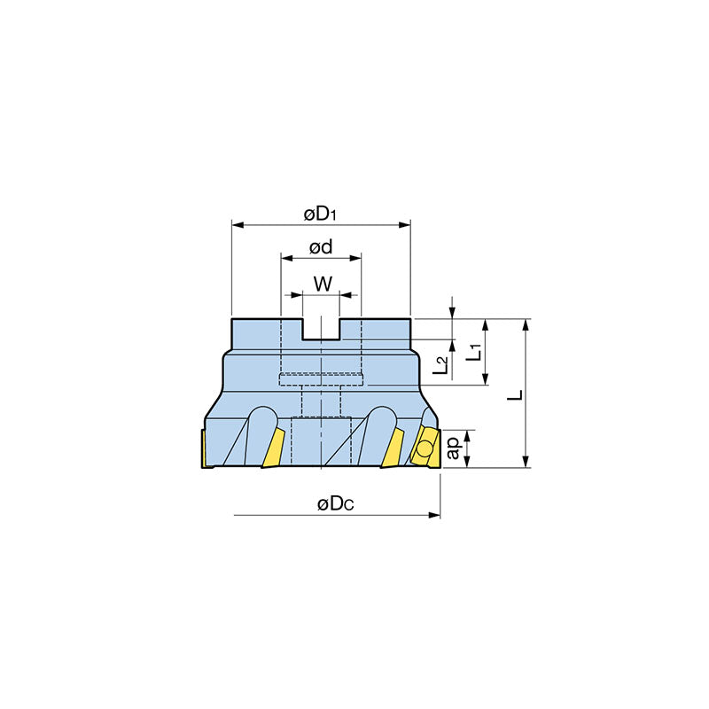 Arbor Type  Fullcut Mill FCR Type  FMH22/27