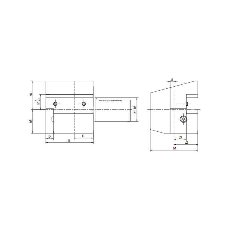 Axial Holder Form C3 Inverted Right  (Metric)C3-16x12x44  (Inch)C3-20x5/8"x50 - Makotools Industrial Supply Tools for Metal Cutting