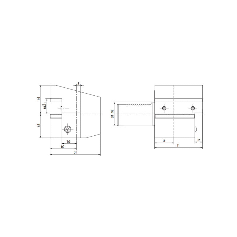 Axial Holder Form C4 Inverted Left (Metric)C4-16x12x44  (Inch)C4-20x5/8"x50 - Makotools Industrial Supply Tools for Metal Cutting