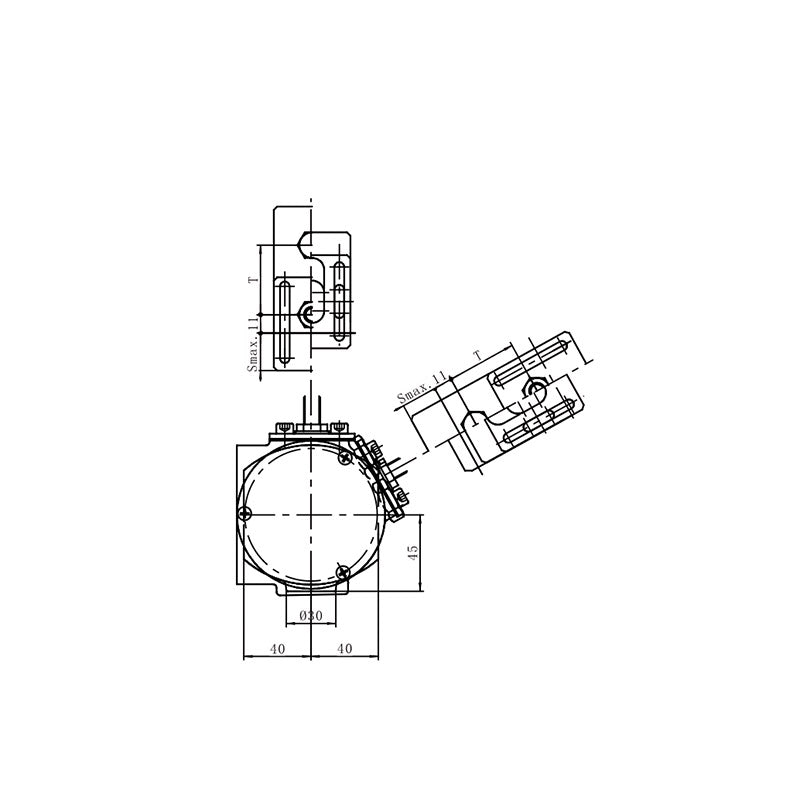 B-RE Closed Center Rotary Hydraulic Cylinder with Safety Device And Stroke Control