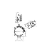 B-RE Closed Center Rotary Hydraulic Cylinder with Safety Device And Stroke Control