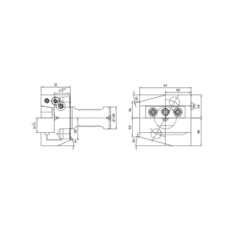 B2B3A Radial, Short, Coolant B2B3A-302040 - Makotools Industrial Supply Tools for Metal Cutting