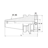 BT-MOD Modular Tool Holder BT40-MOD060-055 BT40-MOD070-055 - Big-tools Industrial Supply Tools for Metal Cutting