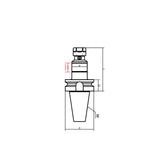 BT30 Micko-Tension and Compression Synchronous Tapping Holder