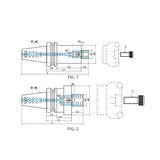 BT50-FMB Face Mill Holder-Coolant Type BT50-FMH16-100 BT50-FMH16-150 - Big-tools Industrial Supply Tools for Metal Cutting
