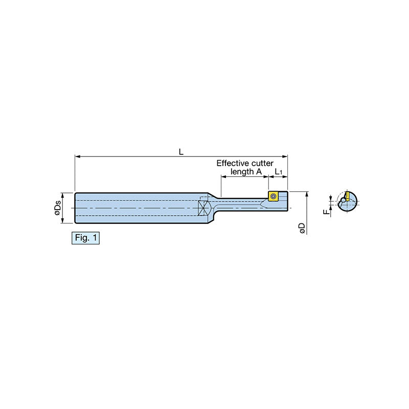 Back Spot Facing Cutter Of Optimal Design That Matches The Cap Bolt Size BF-CUTTER