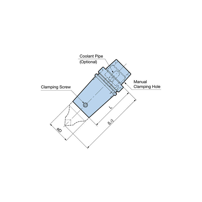 Basic Holder 45° TYPE S Tilt Type HSK