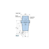 Basic Holder 90º TYPE F Right Angle Type HSK-T 63/100