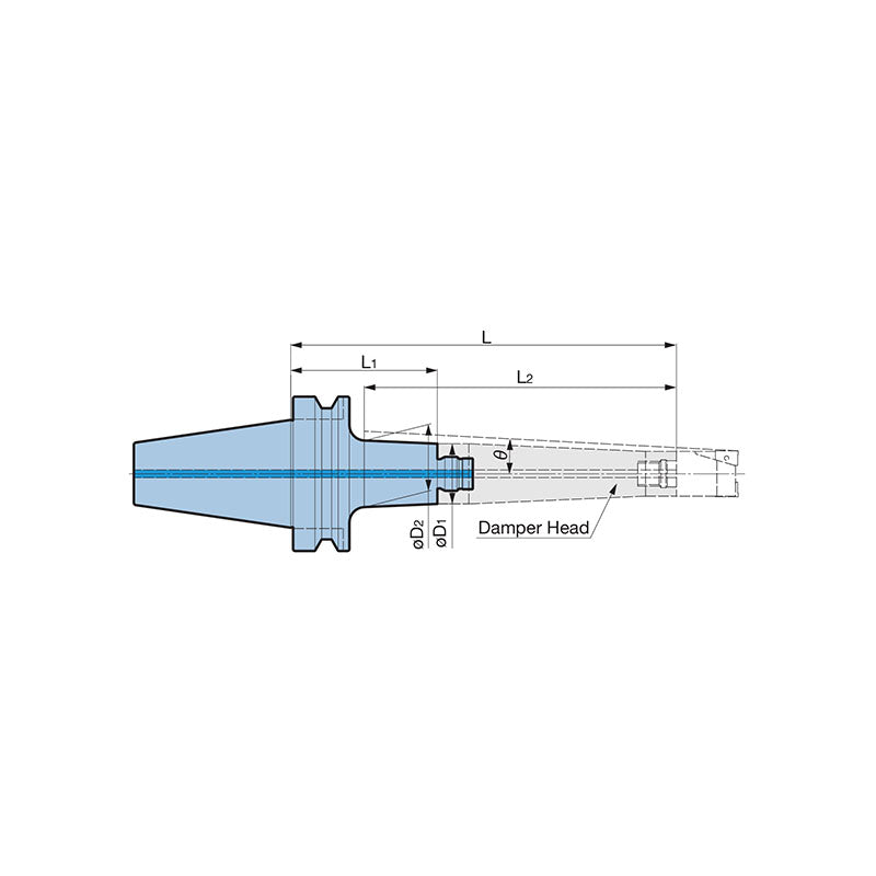 @Basic Holder BBT50-SDF20-39-95T SHANK - Makotools Industrial Supply Tools for Metal Cutting