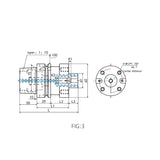 Boring Arbor Connection with HSK Adaptor   HSK63A-FMB22-050 HSK100A-FMB22-050