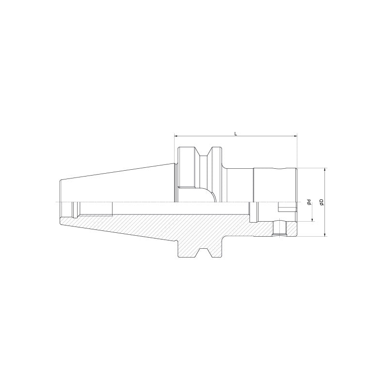 Boring Tool Holder  BT30-CK1-55~(BT40-CK6-180) - Makotools Industrial Supply Tools for Metal Cutting