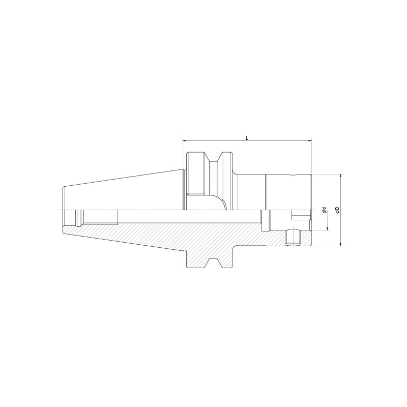 Boring Tool Holder  BT50-CK1-80~( BT50-CK7-350) - Makotools Industrial Supply Tools for Metal Cutting