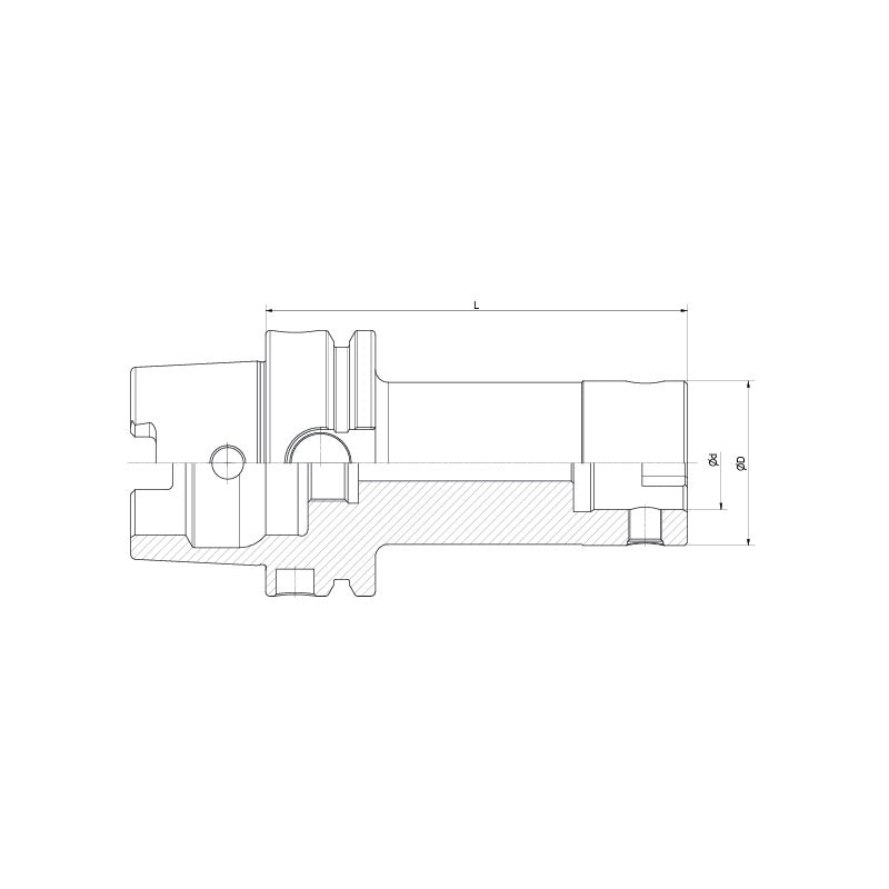 Boring Tool Holder   HSK100A-CK1-115~(CK7-275) - Makotools Industrial Supply Tools for Metal Cutting