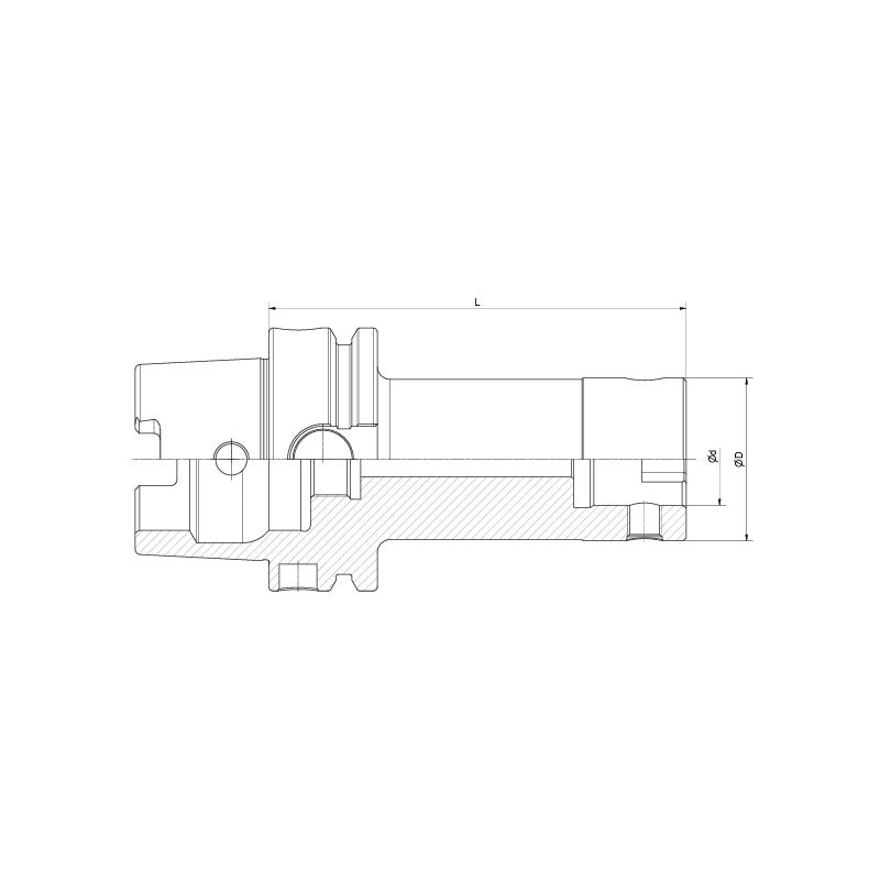 Boring Tool Holder  HSK63A-CK1-70~(HSK63A-CK6-180) - Makotools Industrial Supply Tools for Metal Cutting