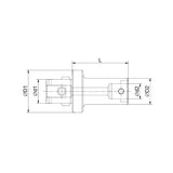 Boring Tool Holder Reducer  CK21- 65~(CK76-160) - Makotools Industrial Supply Tools for Metal Cutting