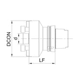 Bridge-type Boring Tool Shank HSK100 G-GBR-HSKA100LB-C32L100 G-GBR-HSKA100LB-C32L150 - Big-tools Industrial Supply Tools for Metal Cutting
